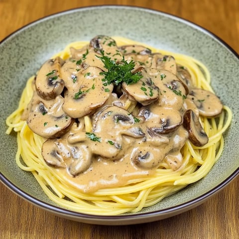 Spaghetti aux champignons