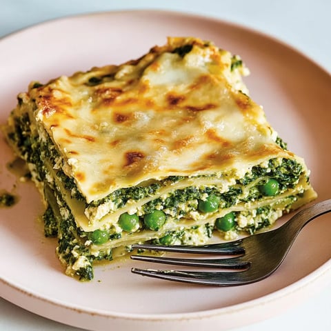Lasagne verte vegan avec béchamel au tofu