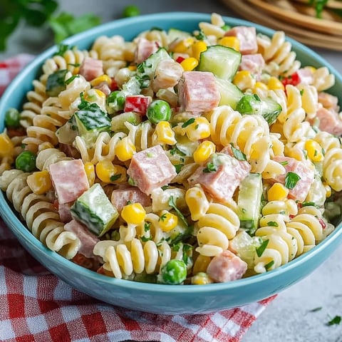 Salade pâtes mayo simple