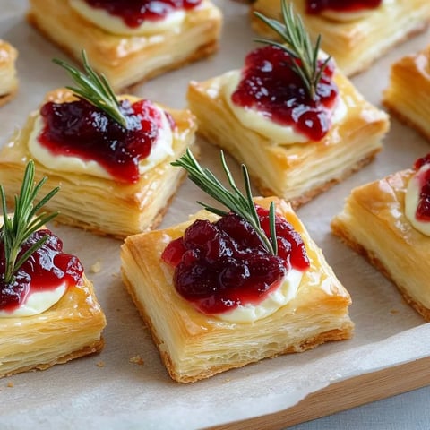 Feuilletés croustillants au Camembert