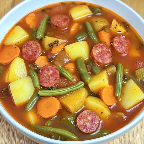 Cabanossi Eintopf aux légumes variés