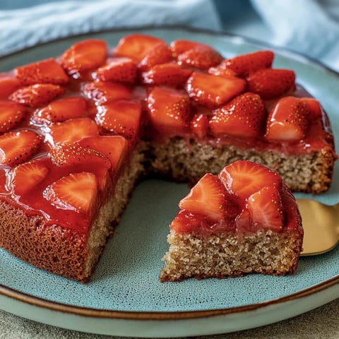 Mandelkuchen aux fraises sans gluten