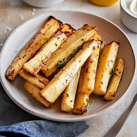 Pastinakes dorées au four