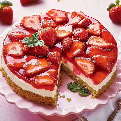 Gâteau Fraise Sans Cuisson