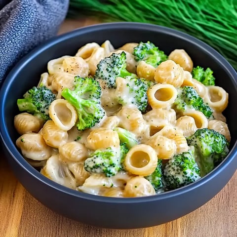 Pâtes au fromage avec brocolis