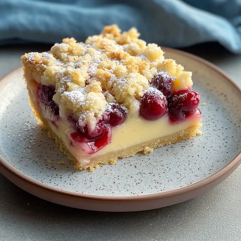 Gâteau croustillant aux cerises à partager