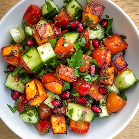 Délicieuse Salade Halloumi Grenade