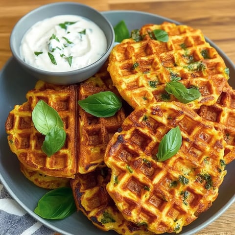 Délicieuses gaufres aux légumes