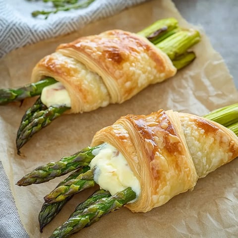 Feuilletés Spargel avec jambon et fromage