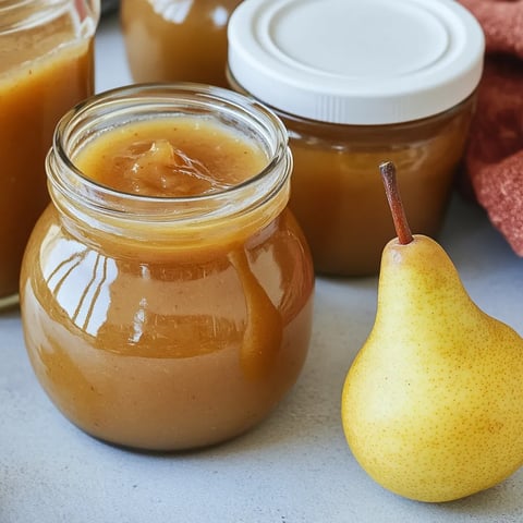 Birnenmarmelade mit Eierlikör