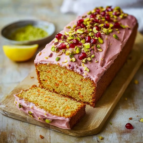 Gâteau aux carottes, pistaches et grenade – délicieux !