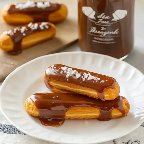 Eclairs au caramel au beurre salé