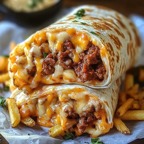 Burrito Frites Fromage – Un vrai régal dans un wrap !