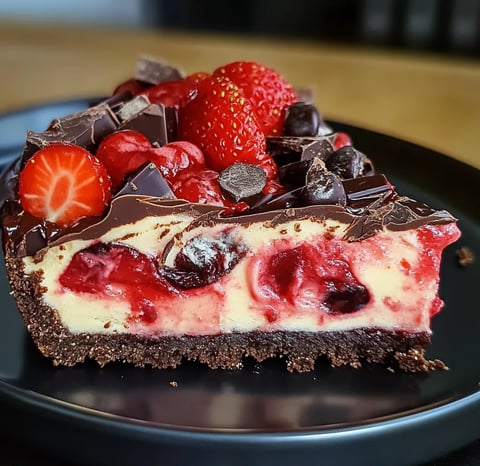 Gâteau marbré chocolat et fraise
