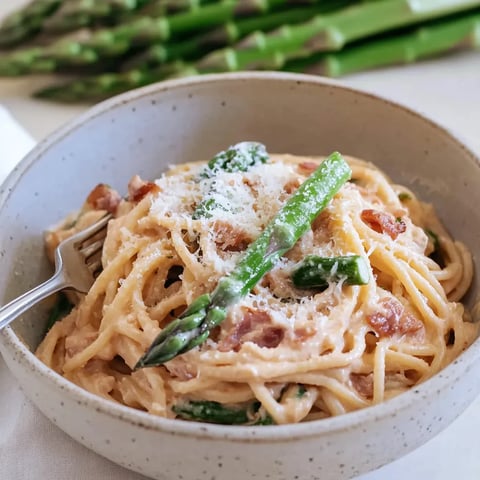 Pâtes aux asperges vertes