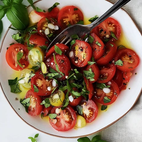 Salade de tomates estivale