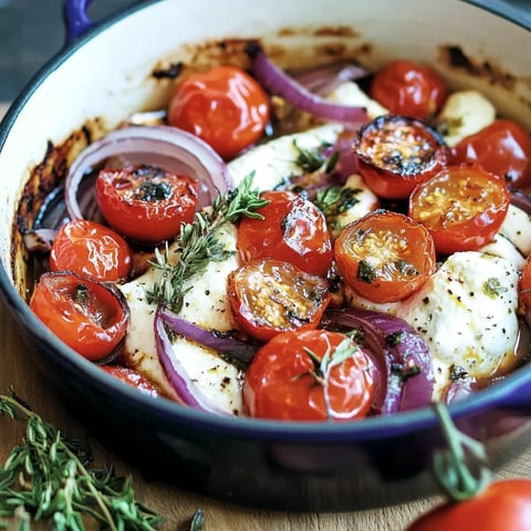 Feta doré aux herbes et tomates
