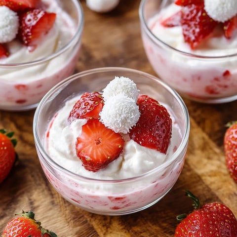 Dessert Fraise Raffaello Délicieux