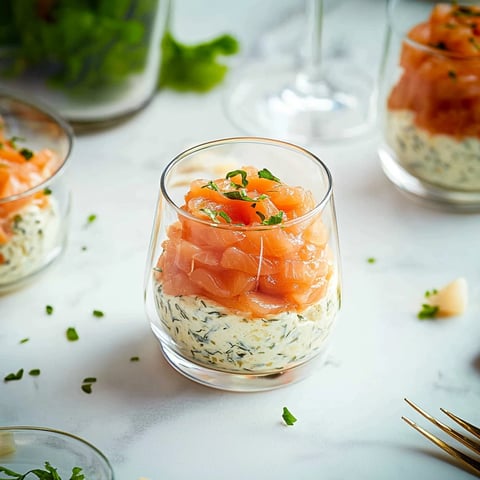 Verrine au saumon fumé