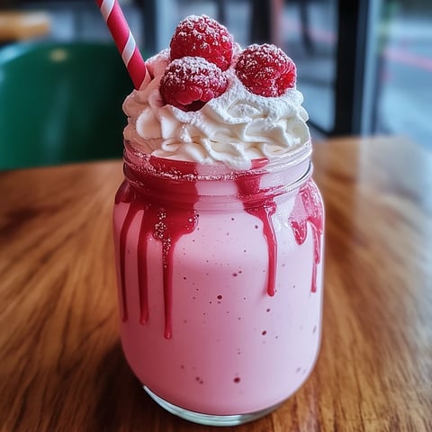 Milkshake fraises frais