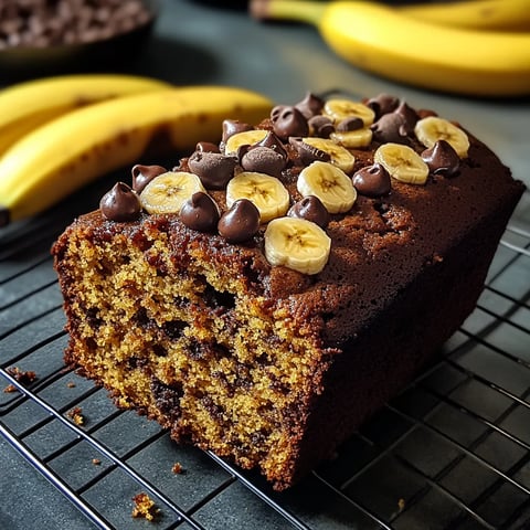 Gâteau moelleux banane chocolat