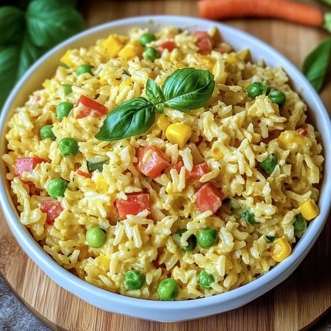 Salade de riz colorée au curry