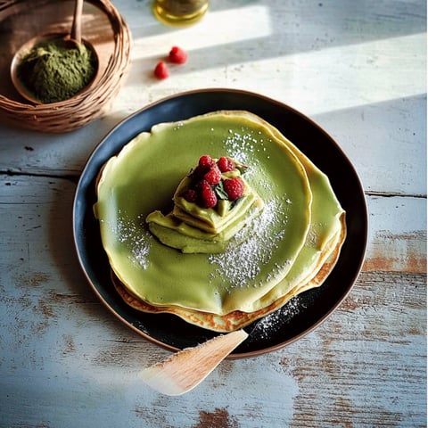 Crêpes au matcha