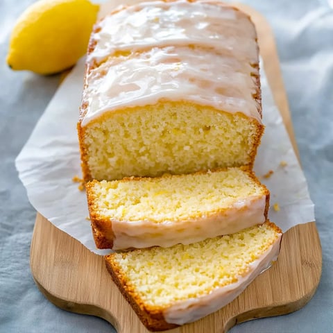Un délicieux cake au citron, bien moelleux et au goût frais