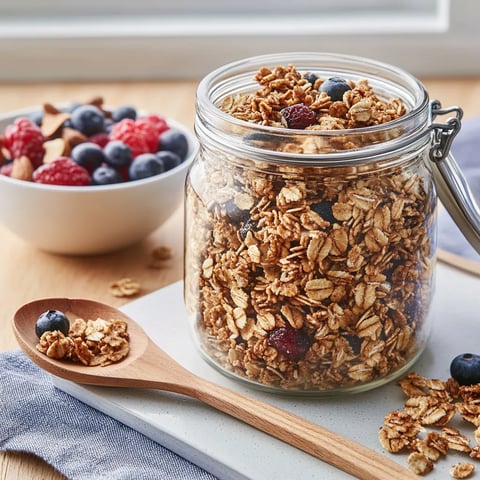 Granola croustillant sans sucre – Savoureux & Sain