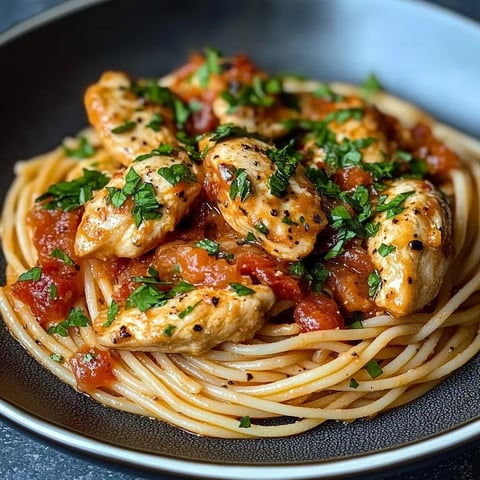 Spaghetti Poulet Monterey Jack