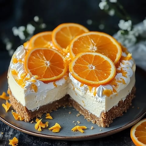 Cheesecake Orange Sans Cuisson