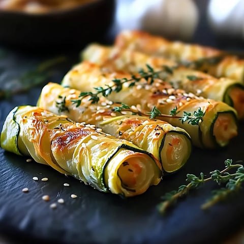Rouleaux de Courgette au Chèvre
