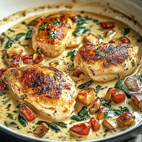 Poulet Toscane crémeux