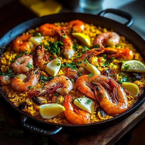 Paella Fruits Mer