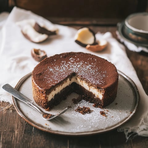 Gâteau moelleux chocolat et coco