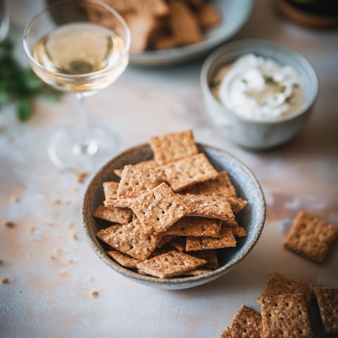 Crackers maison aux graines pour l’apéritif
