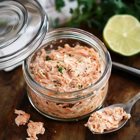 Rillettes de saumon fumé, fait maison rapide