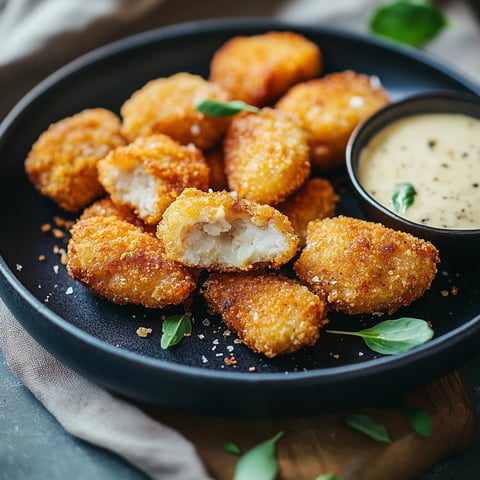 Nuggets de poulet maison avec sauce