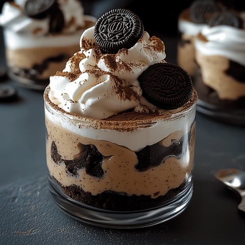 Parfait Oreo cheesecake chocolat