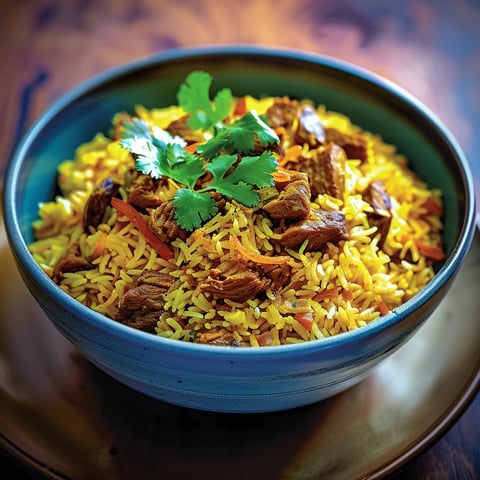 Agneau biryani à l’indienne