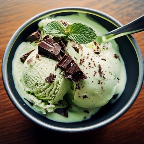 Glace Menthe Chocolat Végan