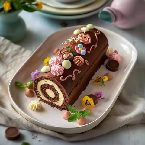 Gâteau roulé au chocolat