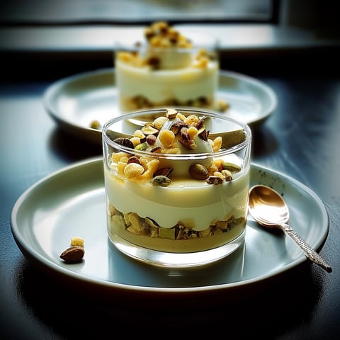 Verrines miel pistaches