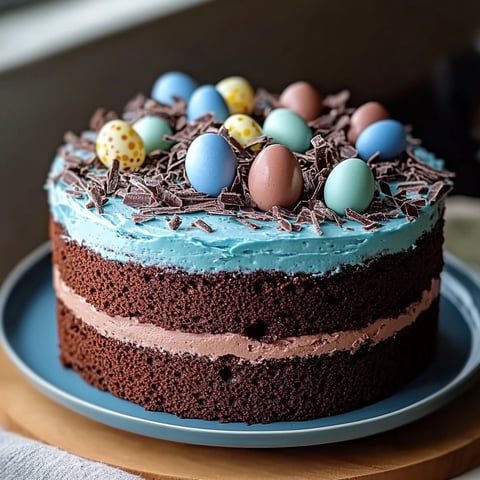 Robin’s Egg Chocolate Cake