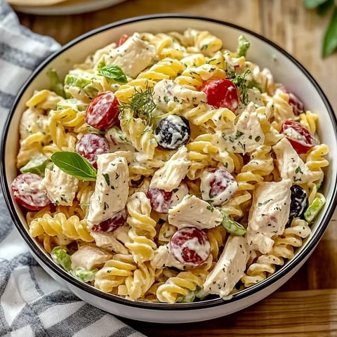 Un bol appétissant de pâtes mélangées avec des légumes et de la viande.