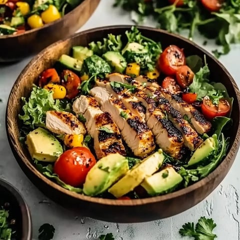 Salade Méditerranéenne au Poulet Grillé
