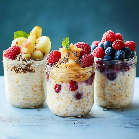 Overnight porridge avoine et chia