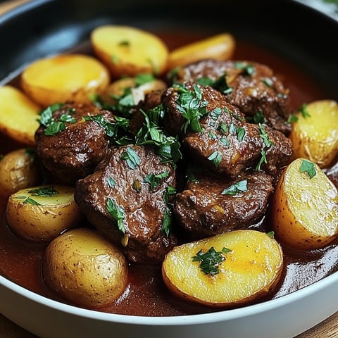 Sauté de boeuf mijoté