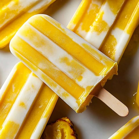 Popsicles ananas et coco