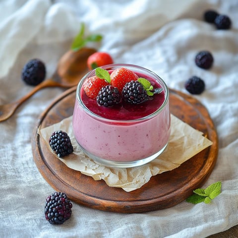 Yaourt glacé aux fruits rouges